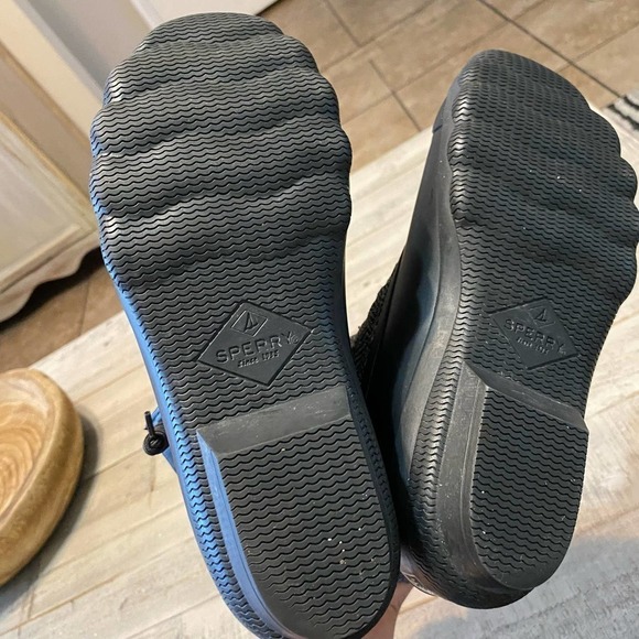 Sperry Women's Syren Gulf Boots size 6.5 duck boots wool blend grey black - Picture 5 of 11